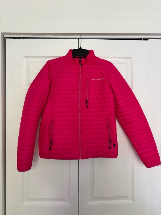 Vineyard Vines Jackets & Blazers - Vineyard Vines Pink Whale Logo Quilted Jacket
